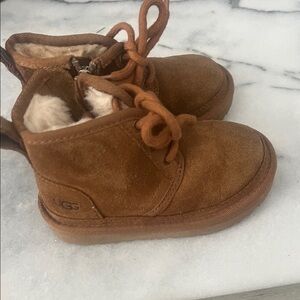 UGG Kids Tan Suede Boots